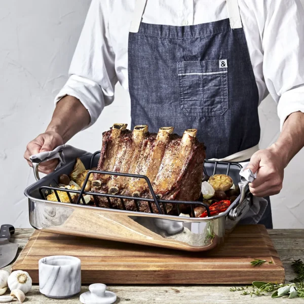ZWILLING Roasting Pans*Polished Stainless Steel Ceramic Nonstick Roasting Pan