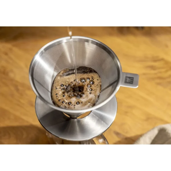 ZWILLING Coffee World*Pour Over Coffee Dripper, 18/10 Stainless Steel