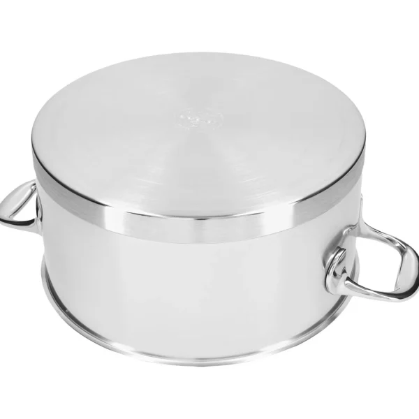 DEMEYERE Stew Pots*5.5 Qt, 18/10 Stainless Steel, Dutch Oven With Lid Silver
