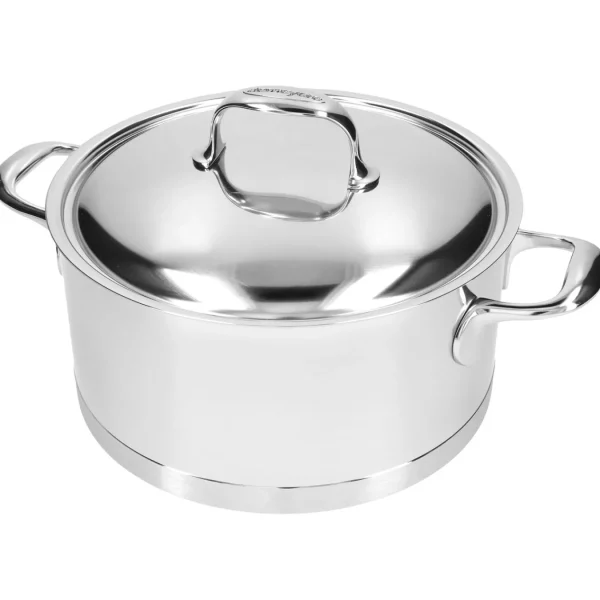 DEMEYERE Stew Pots*5.5 Qt, 18/10 Stainless Steel, Dutch Oven With Lid Silver