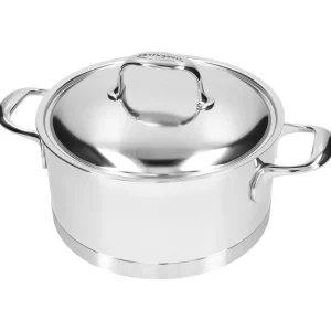 DEMEYERE Stew Pots*4.2 Qt, 18/10 Stainless Steel, Dutch Oven With Lid Silver