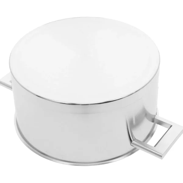 DEMEYERE Stew Pots*5.5 Qt, 18/10 Stainless Steel, Dutch Oven With Lid Silver