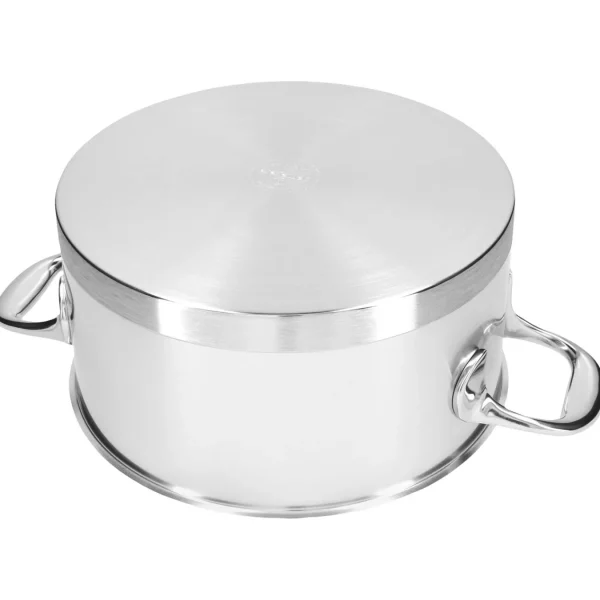 DEMEYERE Stew Pots*4.2 Qt, 18/10 Stainless Steel, Dutch Oven With Lid Silver