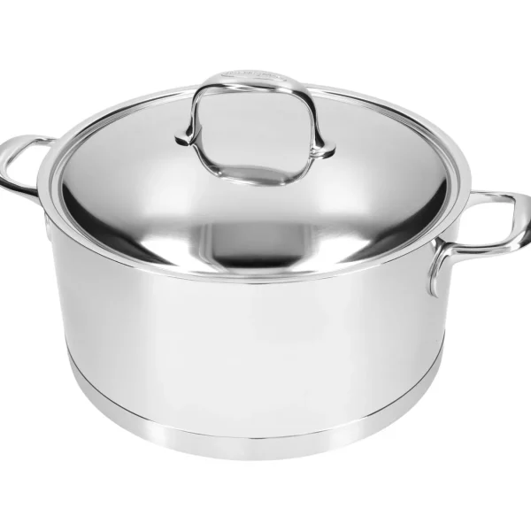 DEMEYERE Dutch Ovens*8.9 Qt, 18/10 Stainless Steel, Dutch Oven With Lid Silver