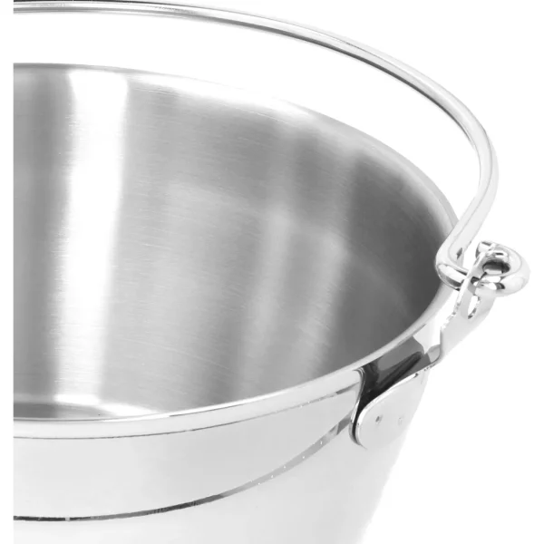 DEMEYERE Specialty Cookware*10.6 Qt, 18/10 Stainless Steel, Maslin Pan Silver