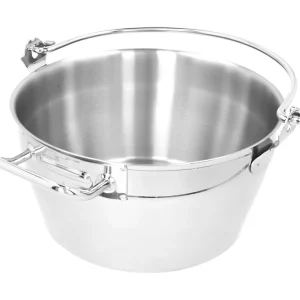 DEMEYERE Specialty Cookware*10.6 Qt, 18/10 Stainless Steel, Maslin Pan Silver