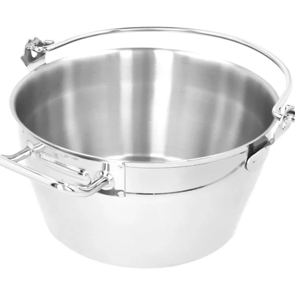 DEMEYERE Specialty Cookware*10.6 Qt, 18/10 Stainless Steel, Maslin Pan Silver