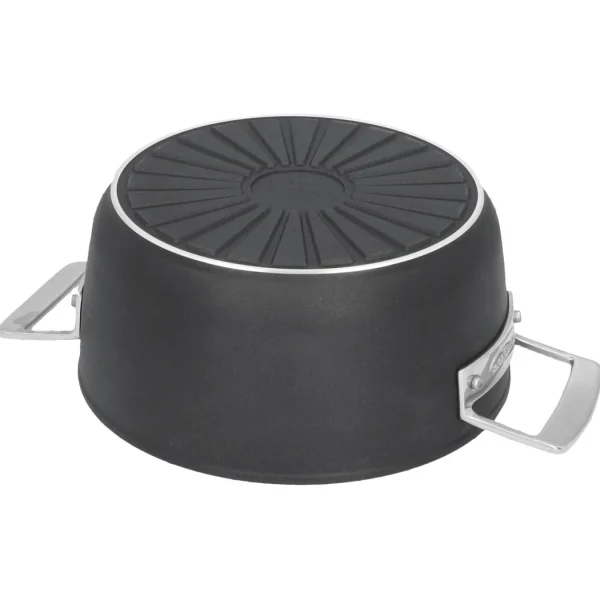 DEMEYERE Stew Pots*2.6 Qt, Aluminum, Nonstick Dutch Oven Black Matte