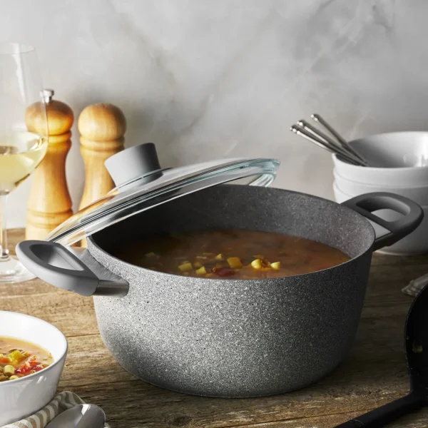 Ballarini Stew Pots*4.8 Qt, Aluminum, Nonstick Dutch Oven With Lid