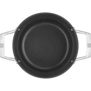 ZWILLING Stew Pots*4 Qt, Aluminum, Non-Stick, Hard Anodized Soup Pot Black Matte