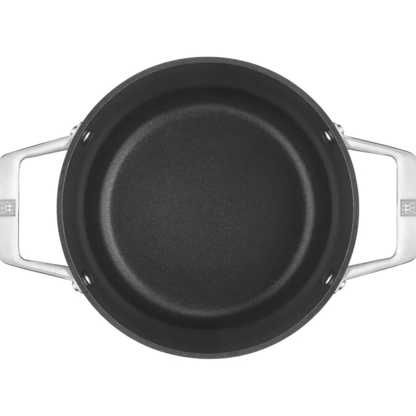 ZWILLING Stew Pots*4 Qt, Aluminum, Non-Stick, Hard Anodized Soup Pot Black Matte