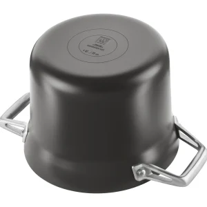 ZWILLING Stew Pots*4 Qt, Aluminum, Non-Stick, Hard Anodized Soup Pot Black Matte