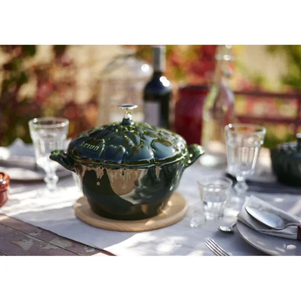 STAUB Dutch Ovens*3.2 Qt, Artichoke, Cocotte, Basil
