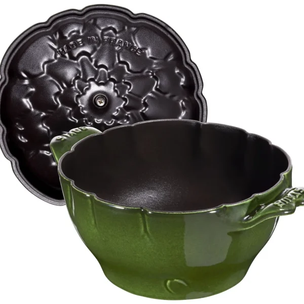 STAUB Dutch Ovens*3.2 Qt, Artichoke, Cocotte, Basil