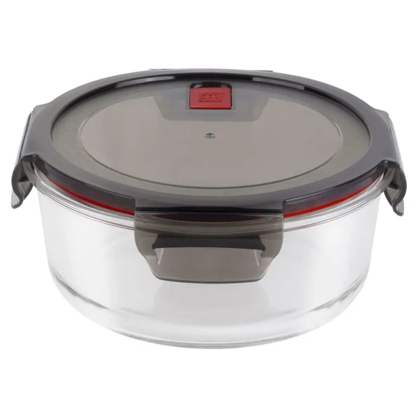 ZWILLING Food Storage Containers*1.25 Qt, Borosilicate Glass, Round, Storage Container Transparent