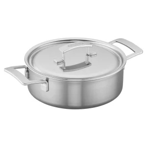 DEMEYERE Saute Pans*4 Qt Deep Saute Pan With Double Handle And Lid, 18/10 Stainless Steel