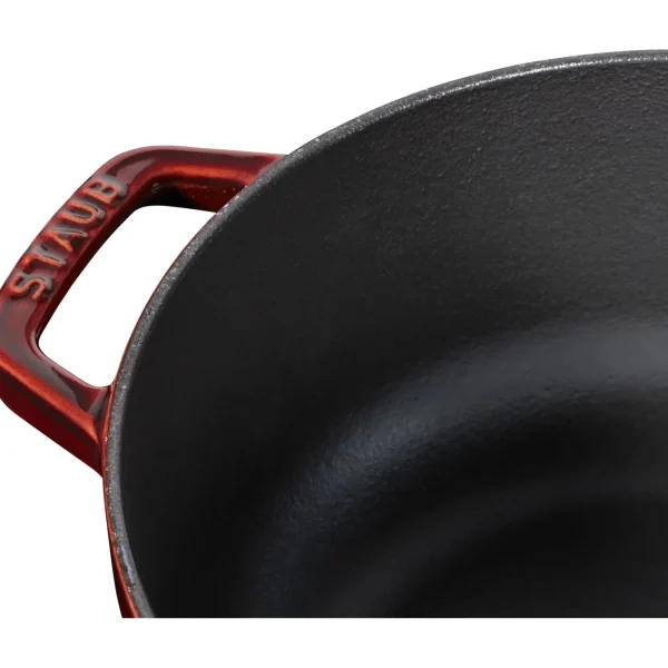 STAUB French Ovens*3.75 Qt, Essential French Oven Rooster Lid, Grenadine