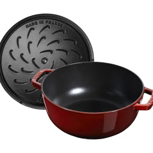 STAUB French Ovens*3.75 Qt, Essential French Oven Rooster Lid, Grenadine