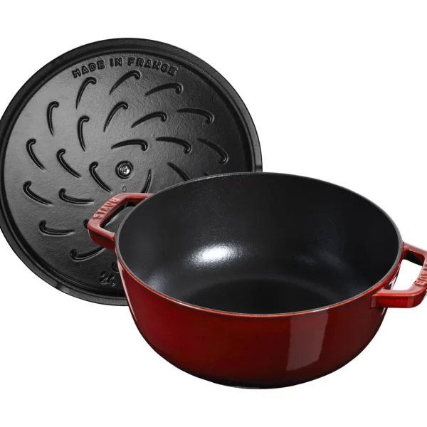STAUB French Ovens*3.75 Qt, Essential French Oven Rooster Lid, Grenadine