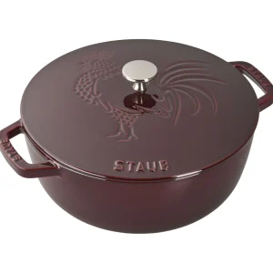 STAUB French Ovens*3.75 Qt, Essential French Oven Rooster Lid, Grenadine