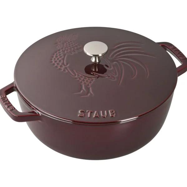 STAUB French Ovens*3.75 Qt, Essential French Oven Rooster Lid, Grenadine