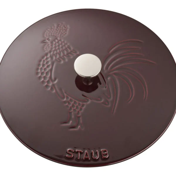 STAUB French Ovens*3.75 Qt, Essential French Oven Rooster Lid, Grenadine