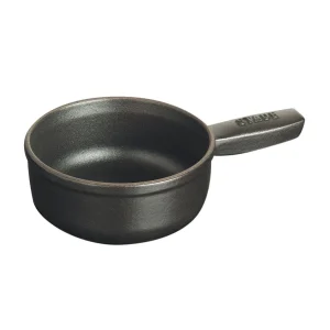 STAUB Fondue Sets*0.375 Qt, Mini Cheese Fondue Pot, Black Matte