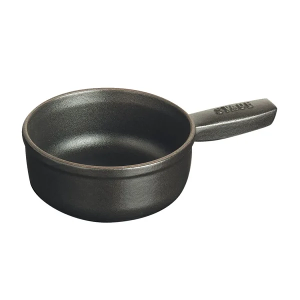 STAUB Fondue Sets*0.375 Qt, Mini Cheese Fondue Pot, Black Matte