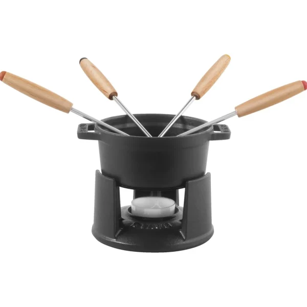 STAUB Fondue Sets*0.25-Qt Mini Chocolate Fondue Set, Black Matte