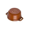 STAUB Dessert Bowls*0.275 Qt, Mini Round Cocotte, Burnt Orange