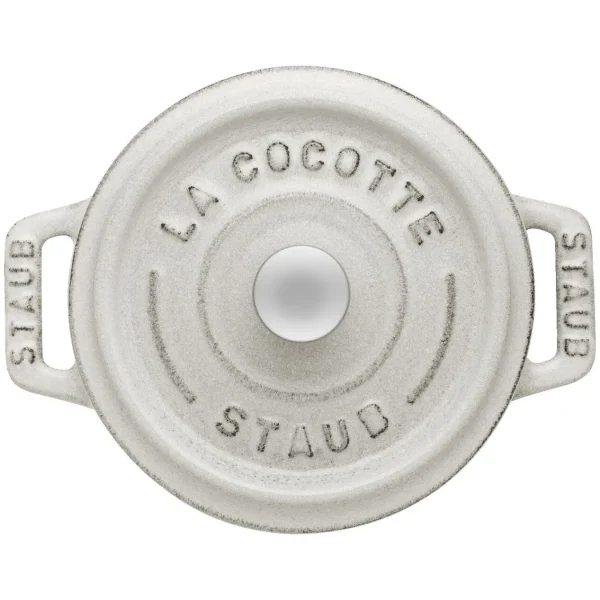 STAUB Dessert Bowls*0.275 Qt, Mini Round Cocotte, White Truffle
