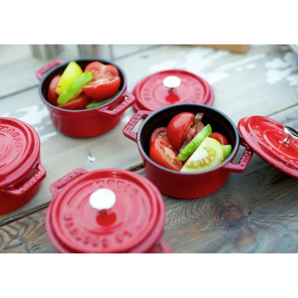 ZWILLING Dessert Bowls*0.275 Qt, Mini Round Cocotte, Cherry