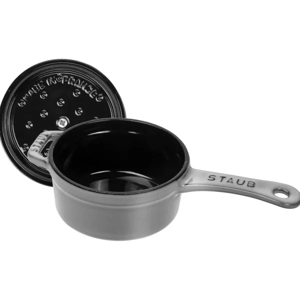 STAUB Saucepans*0.275 Qt Mini Saucepan - , Cast Iron Graphite Grey