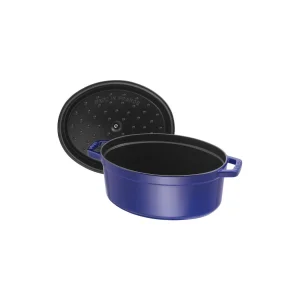 STAUB Dutch Ovens*7 Qt, Oval, Cocotte, Dark Blue