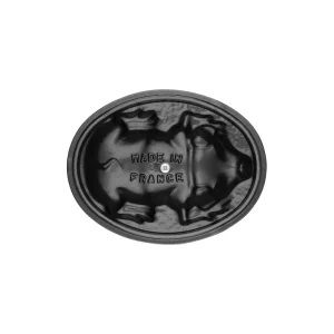 STAUB Dutch Ovens*1.1 Qt, Oval, Pig Cocotte, Graphite Grey
