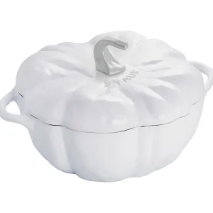 STAUB Specialty Cookware*3.5 Qt, Pumpkin, Cocotte, White
