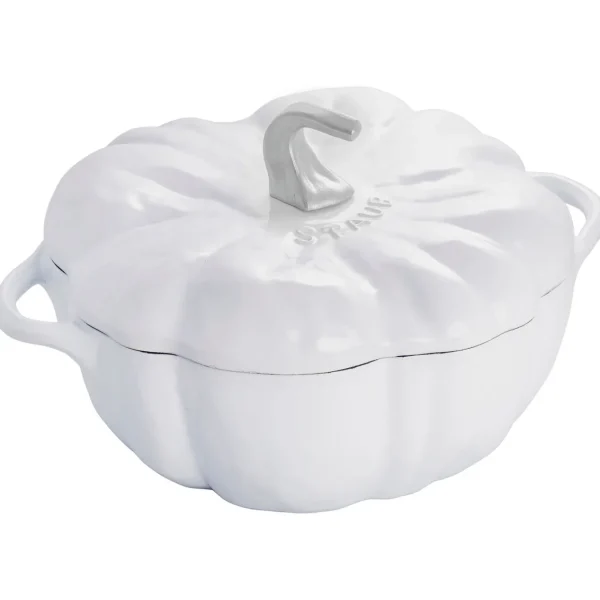 STAUB Specialty Cookware*3.5 Qt, Pumpkin, Cocotte, White