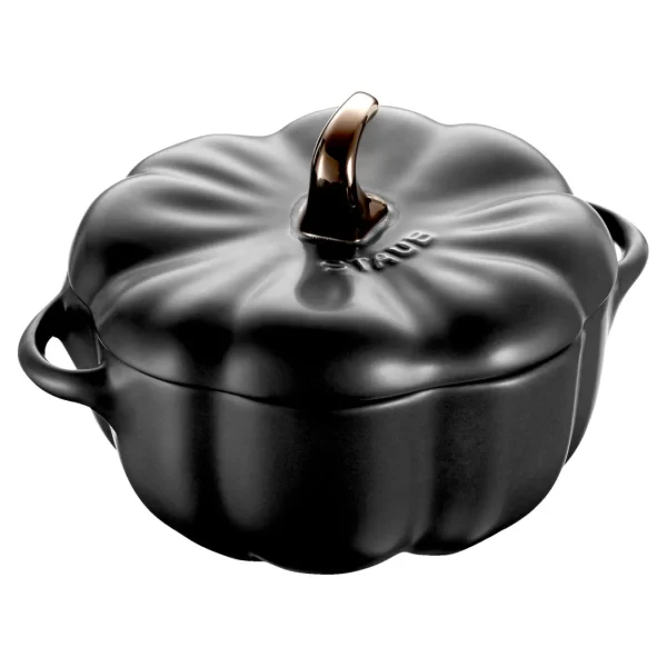STAUB Specialty Cookware*0.75 Qt, Pumpkin, Cocotte, Black Matte