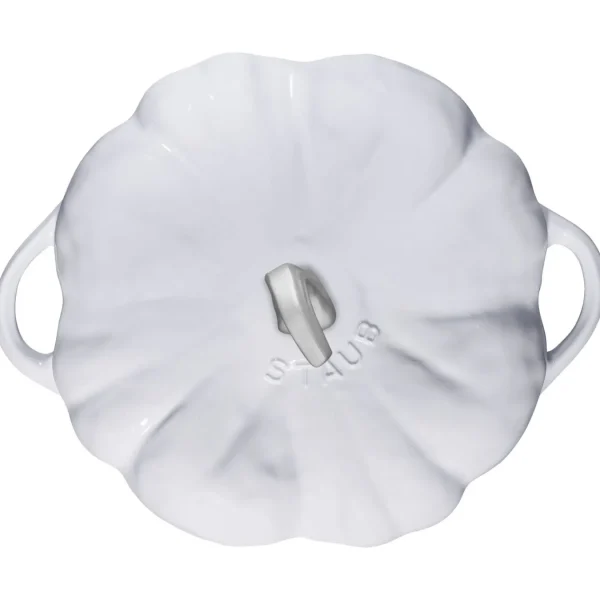 STAUB Specialty Cookware*3.5 Qt, Pumpkin, Cocotte, White