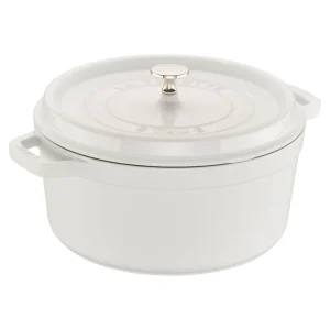 STAUB Dutch Ovens*5.5 Qt, Round, Cocotte, White