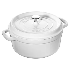 STAUB Dutch Ovens*7 Qt, Round, Cocotte, White