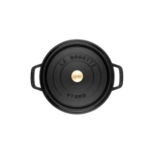STAUB Dutch Ovens*1.25 Qt, Round, Cocotte, Black Matte