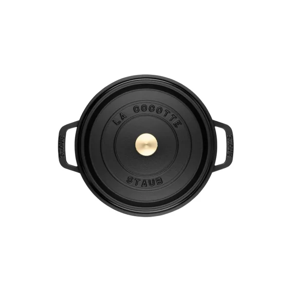 STAUB Dutch Ovens*1.25 Qt, Round, Cocotte, Black Matte