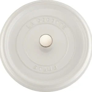 STAUB Dutch Ovens*7 Qt, Round, Cocotte, White