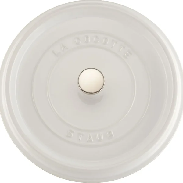STAUB Dutch Ovens*7 Qt, Round, Cocotte, White