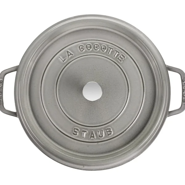 STAUB Dutch Ovens*8.75 Qt, Round, Cocotte, Graphite Grey