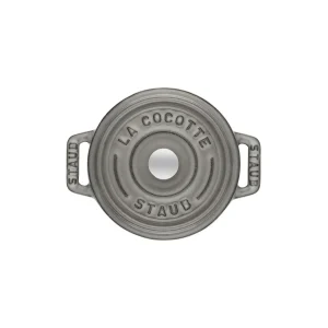 STAUB Dutch Ovens*0.425 Qt, Round, Cocotte, Graphite Grey
