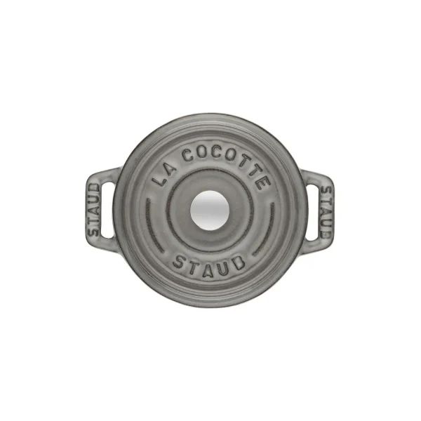 STAUB Dutch Ovens*0.425 Qt, Round, Cocotte, Graphite Grey