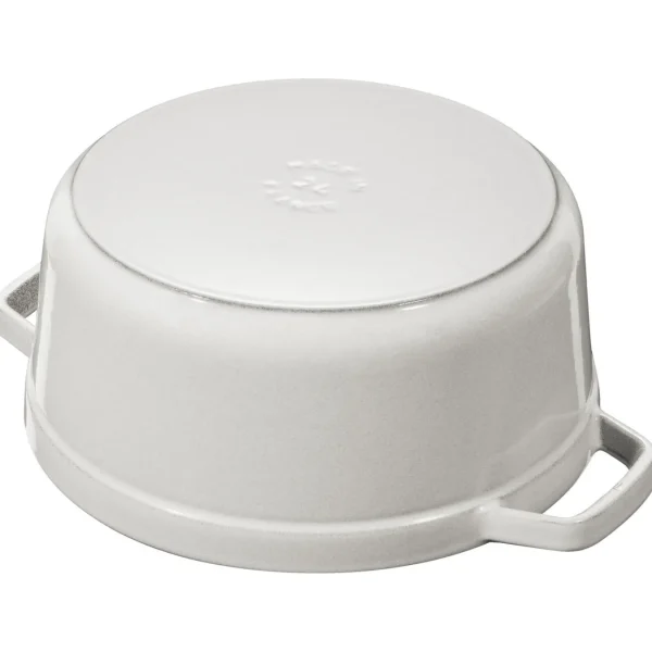 STAUB Dutch Ovens*4 Qt, Round, Cocotte, White Truffle