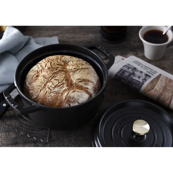 STAUB Dutch Ovens*1.25 Qt, Round, Cocotte, Black Matte